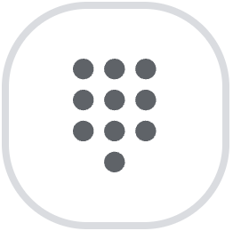 The dial pad icon.