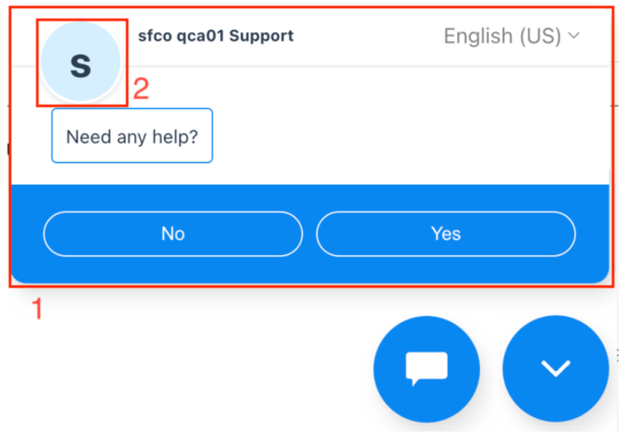 La finestra di progettazione del widget con le opzioni.