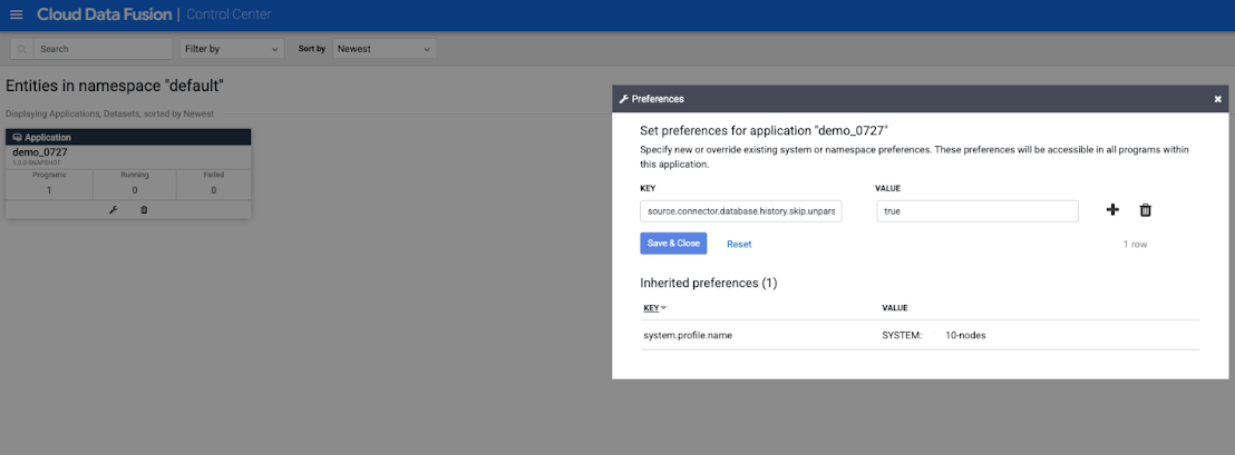 Ve a Preferencias e introduce source.connector como prefijo de la clave.