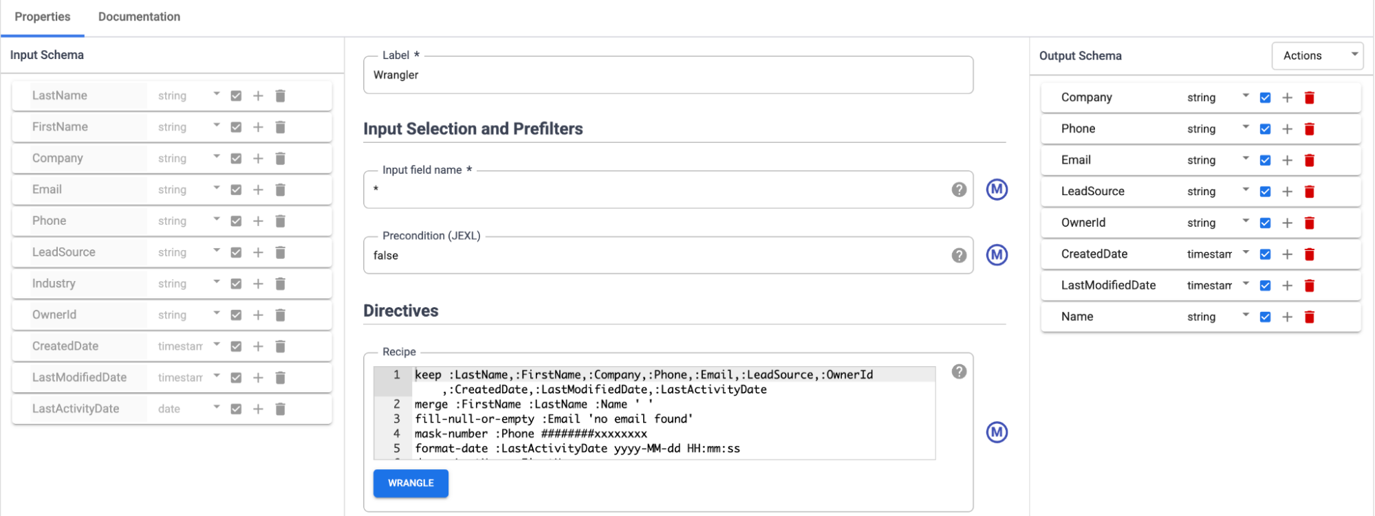 Transform data Transform data
