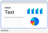 デフォルトのテーマでは、白い背景に黒いテキストとグラフの色が表示されます。