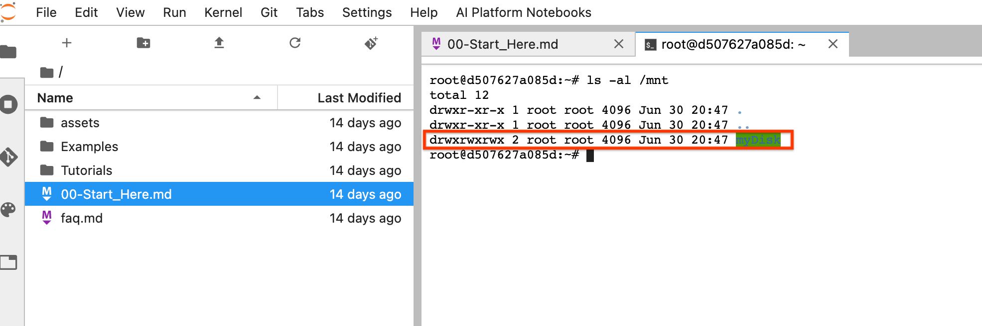 Mencantumkan volume terikat