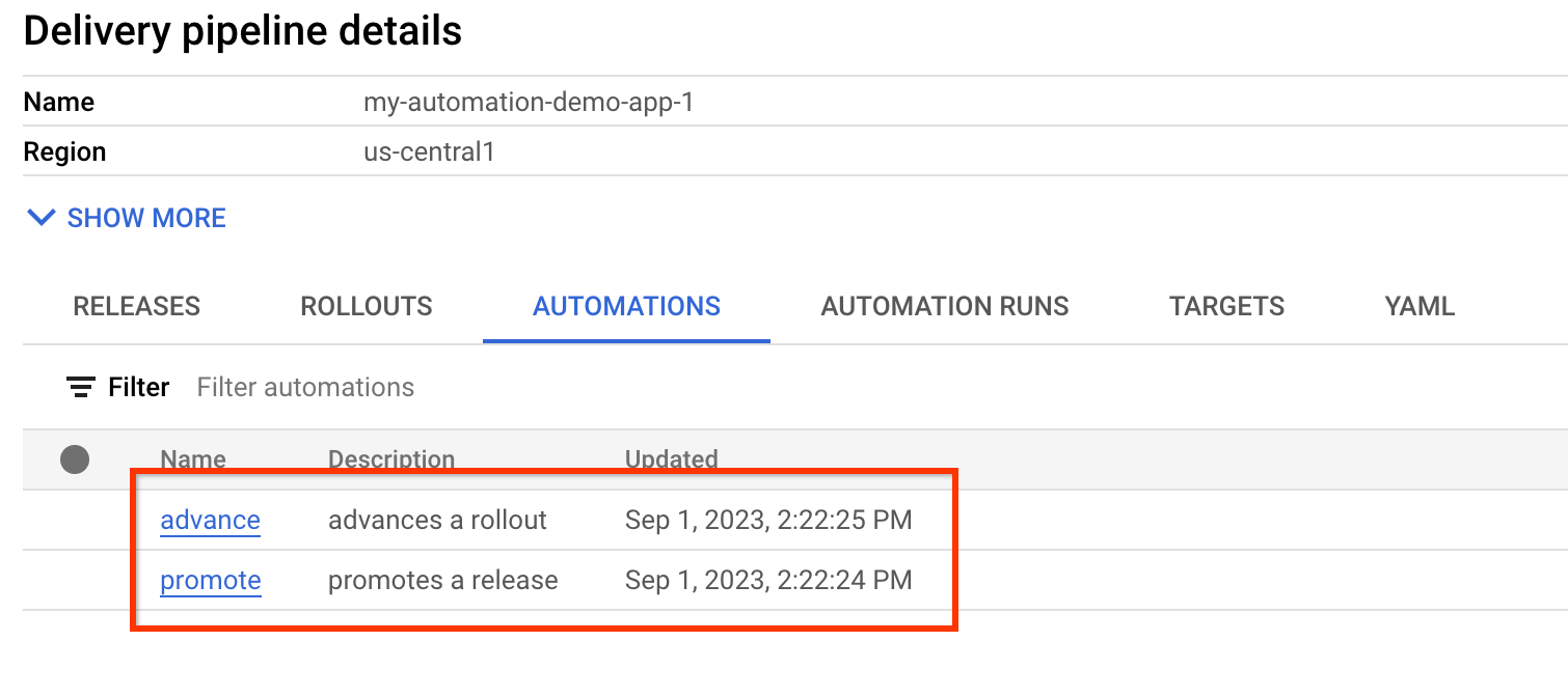 Visualización del flujo de procesamiento de entrega en la consola Google Cloud