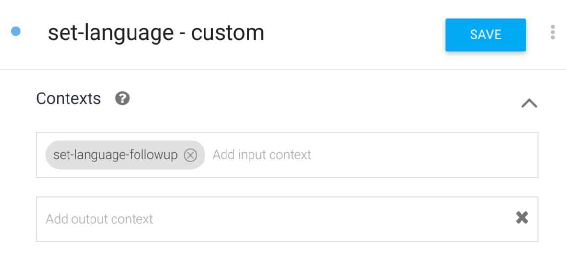 Screenshot del contesto dell'output