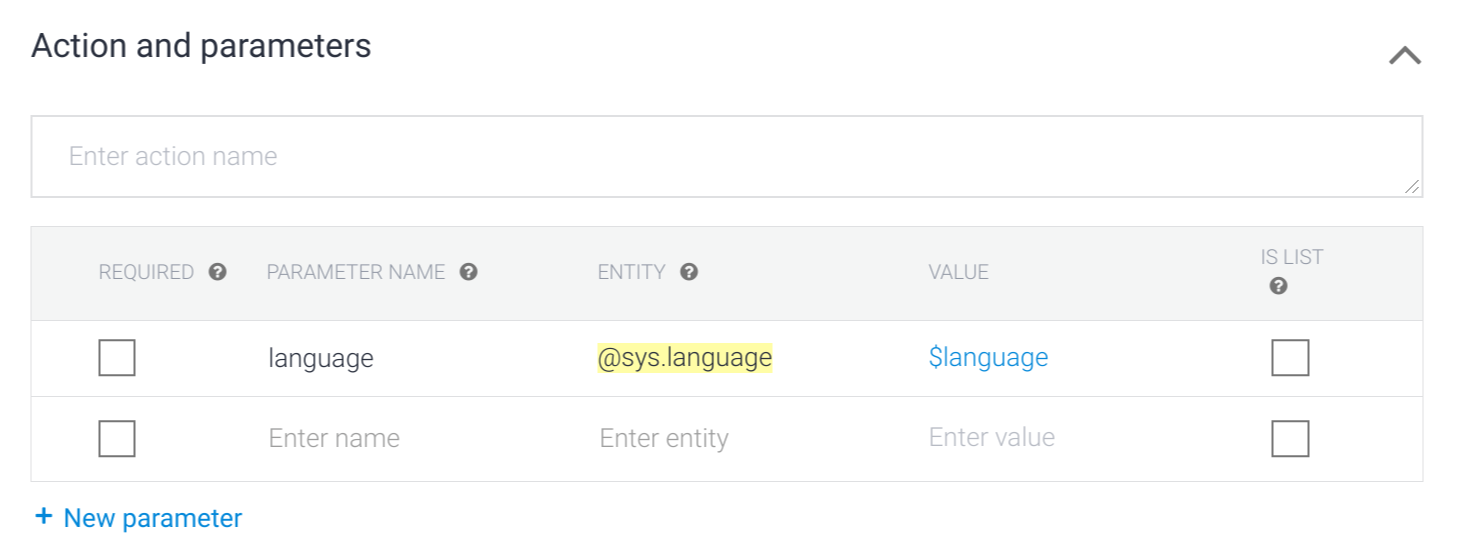 Captura de pantalla de la frase de entrenamiento anotada