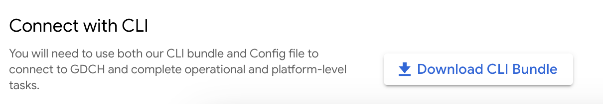 Téléchargez le bundle CLI.