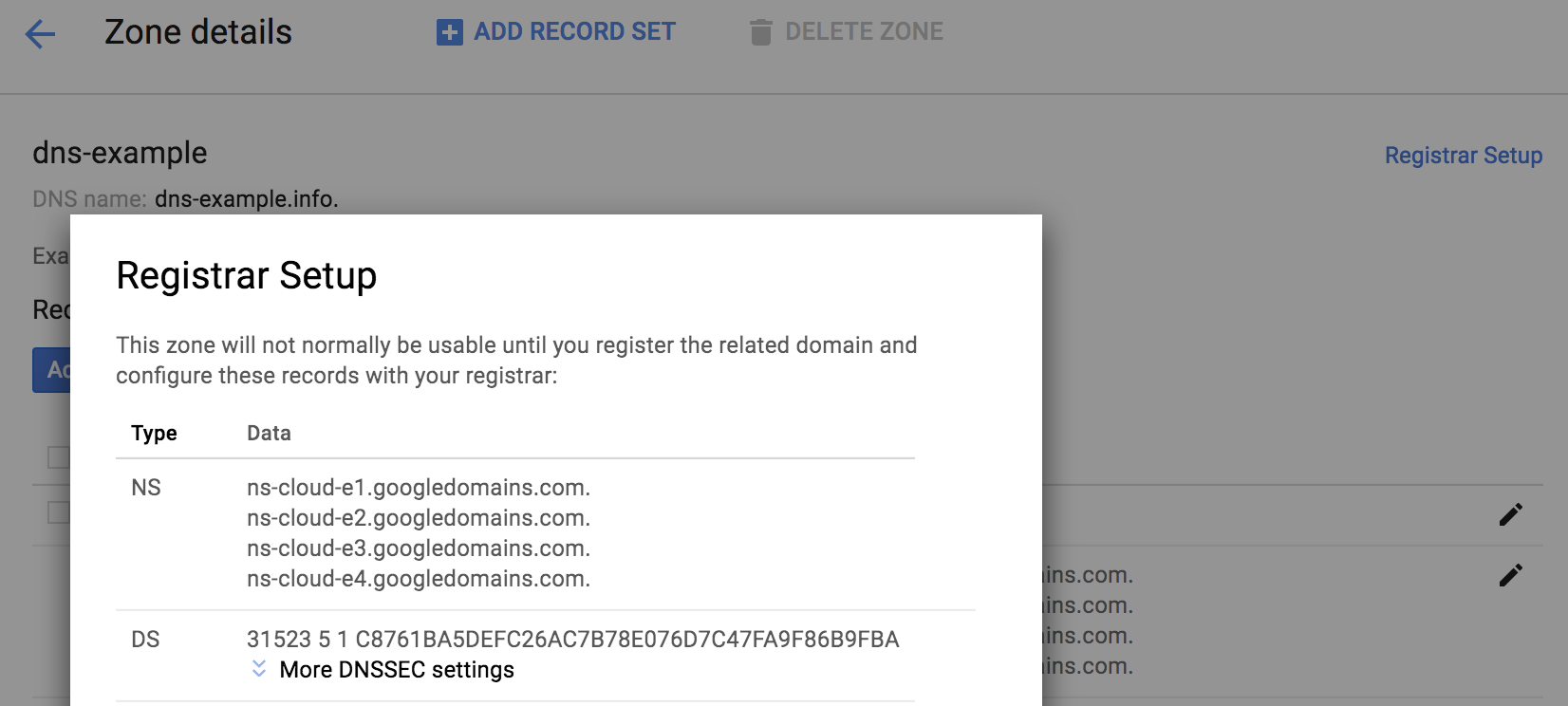 Página Configuración de registrador