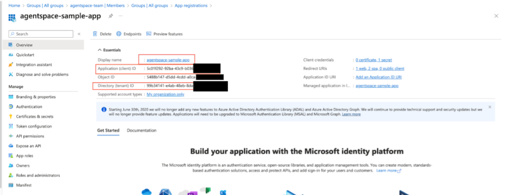 Résumé de la page d&#39;informations sur l&#39;application