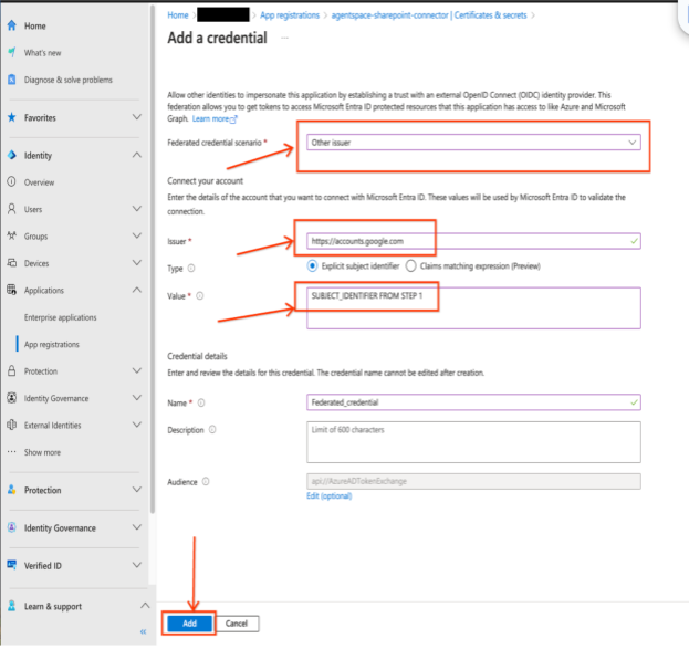 Google 계정을 Microsoft Entra ID에 연결