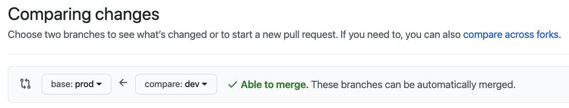 Comparar as alterações.