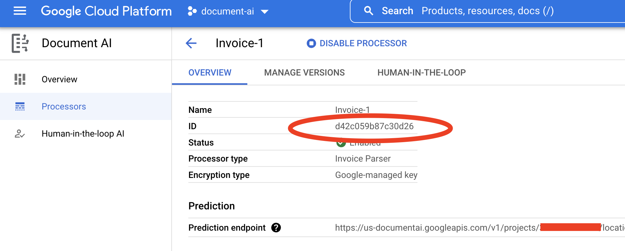 ID Pemroses