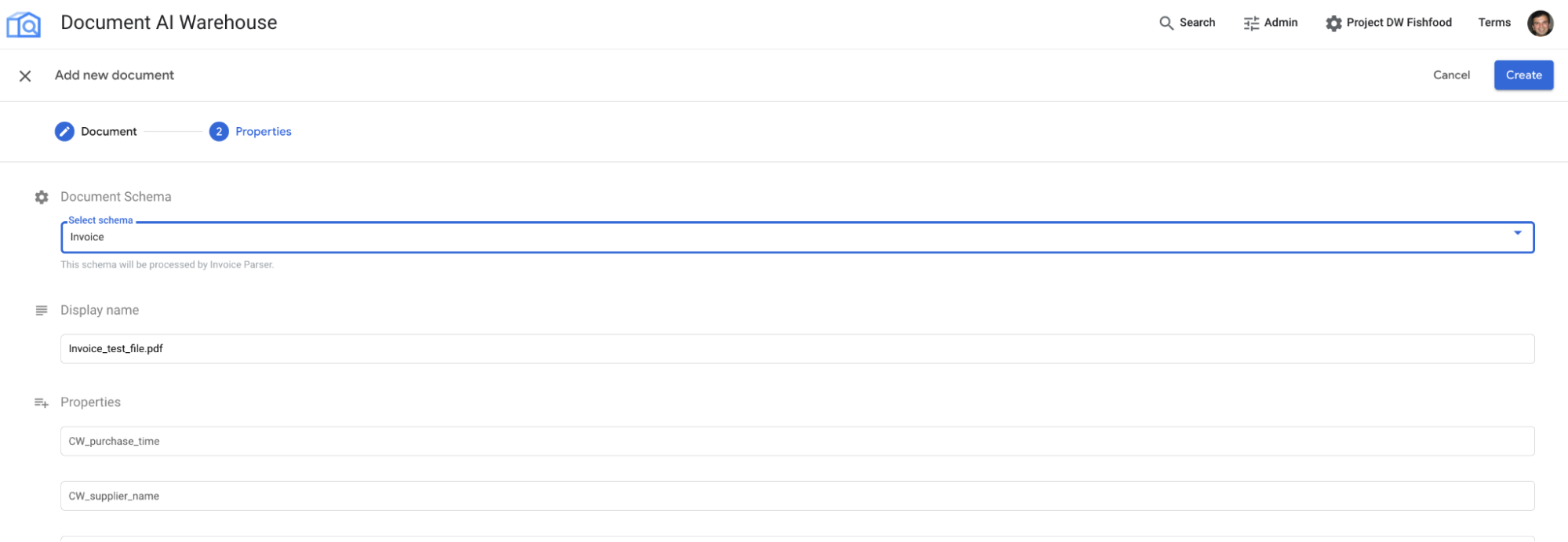 アップロード ステップ 3