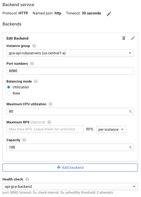 Configuração do back-end