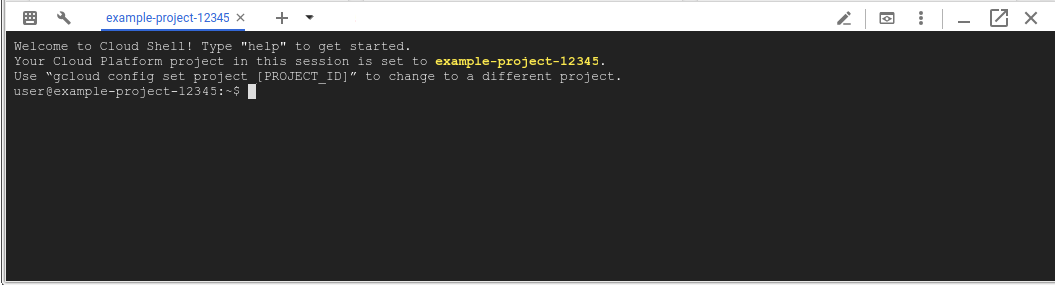 סשן Cloud Shell
