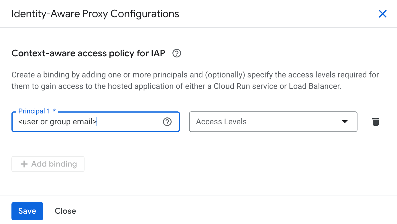 Attività secondaria per modificare IAP