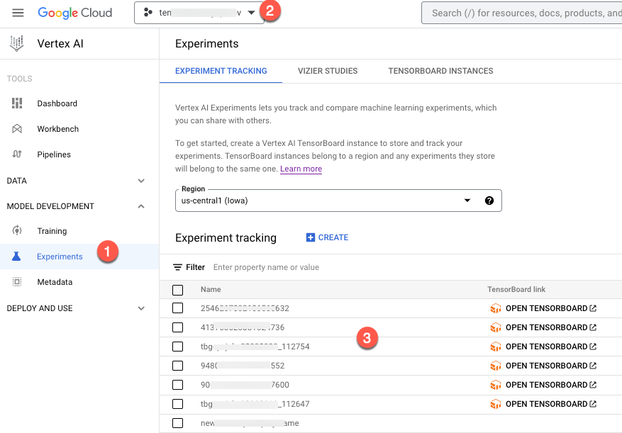 Daftar eksperimen Agent Platform