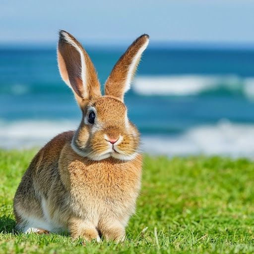 Image d'un lapin brun.