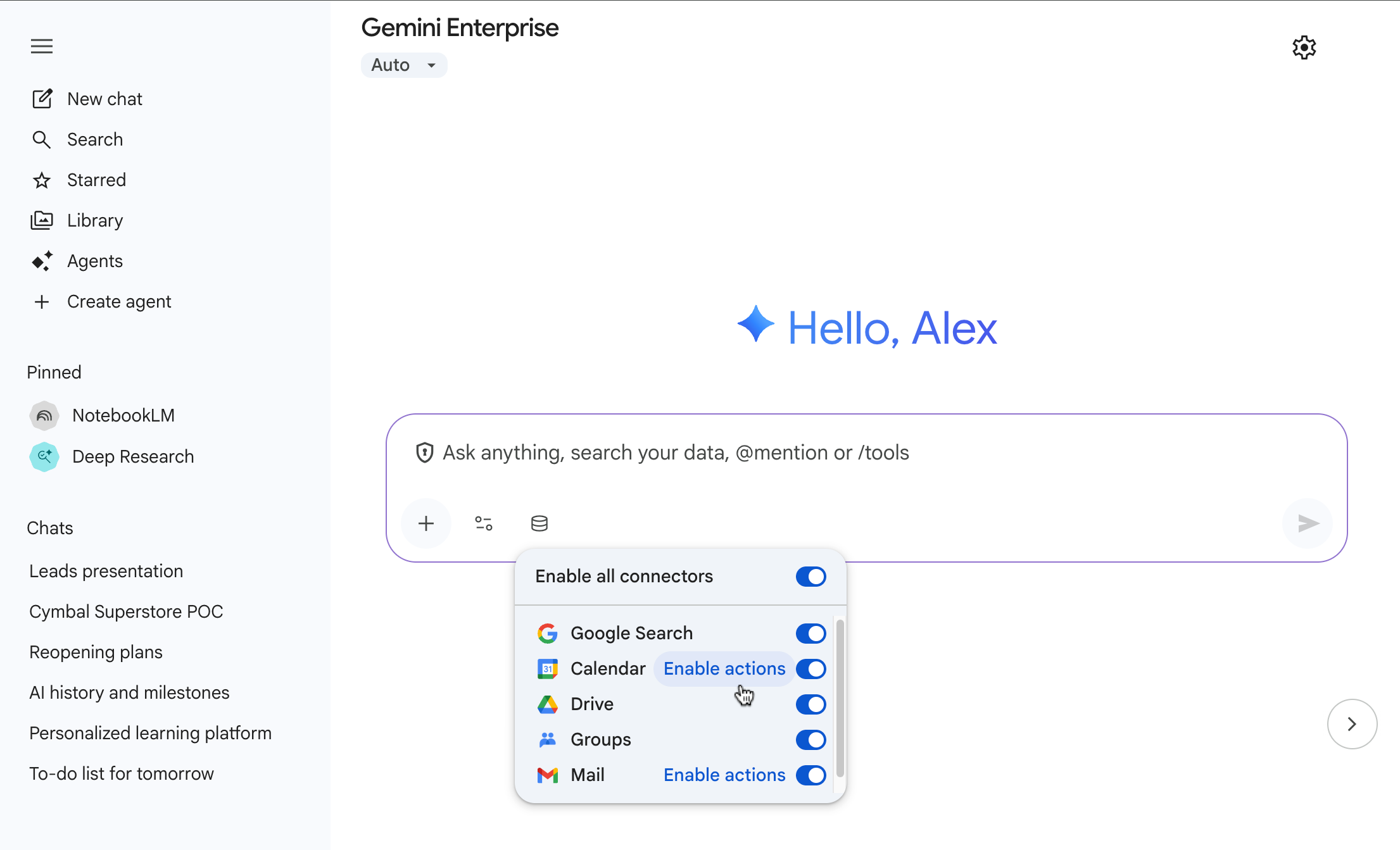 Authorize a connected service