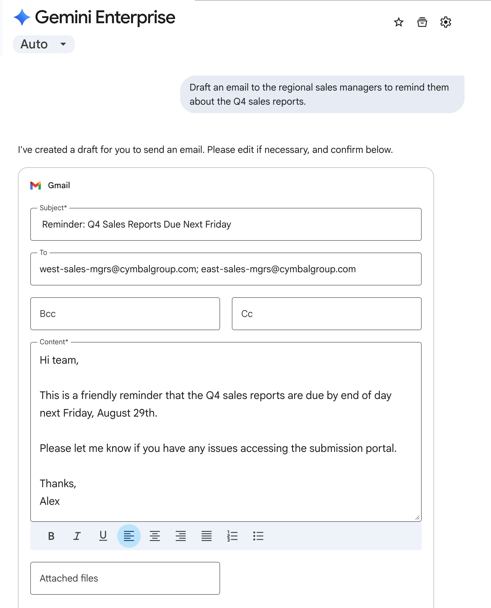 E‑Mail in Gmail senden