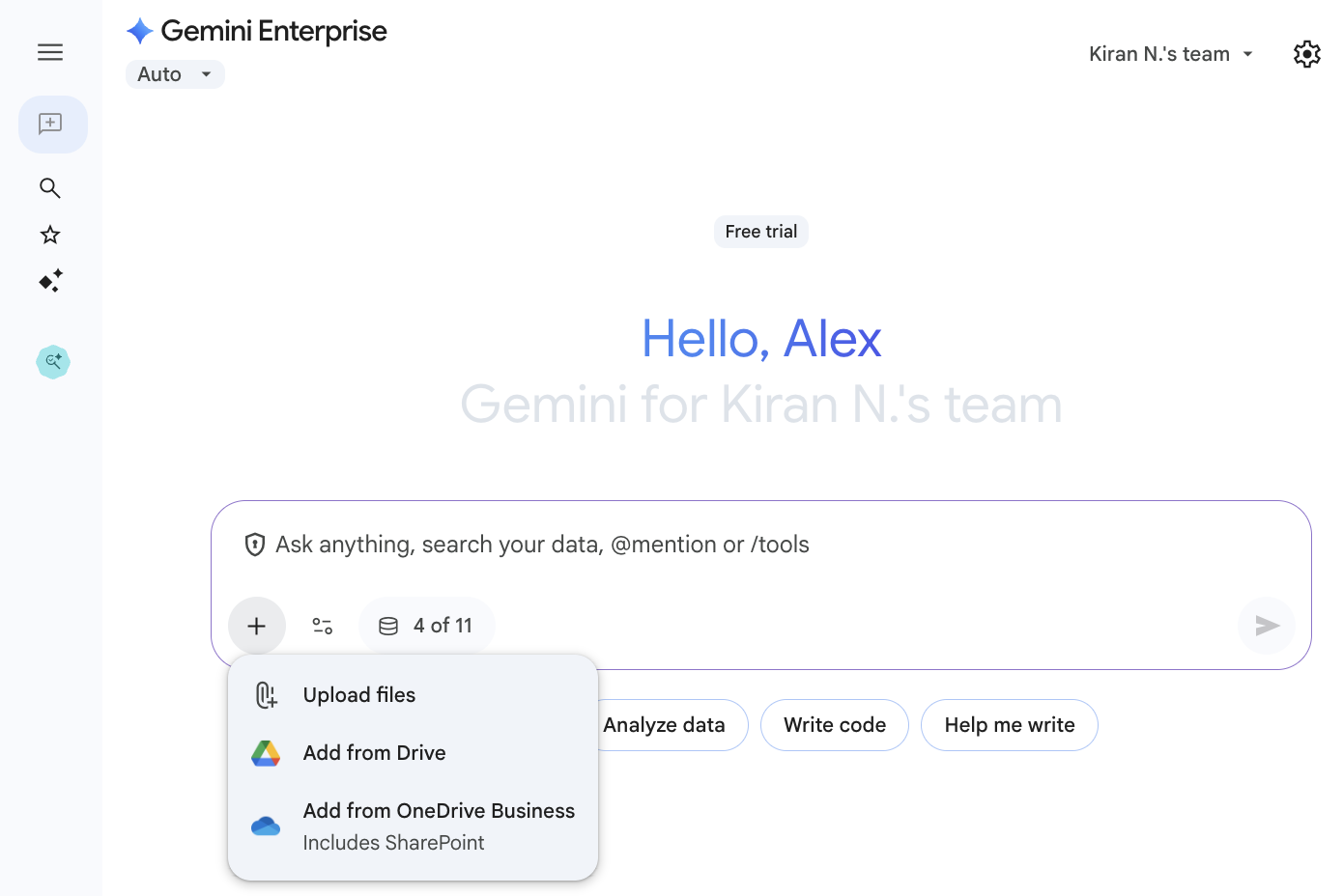 Upload files to the assistant