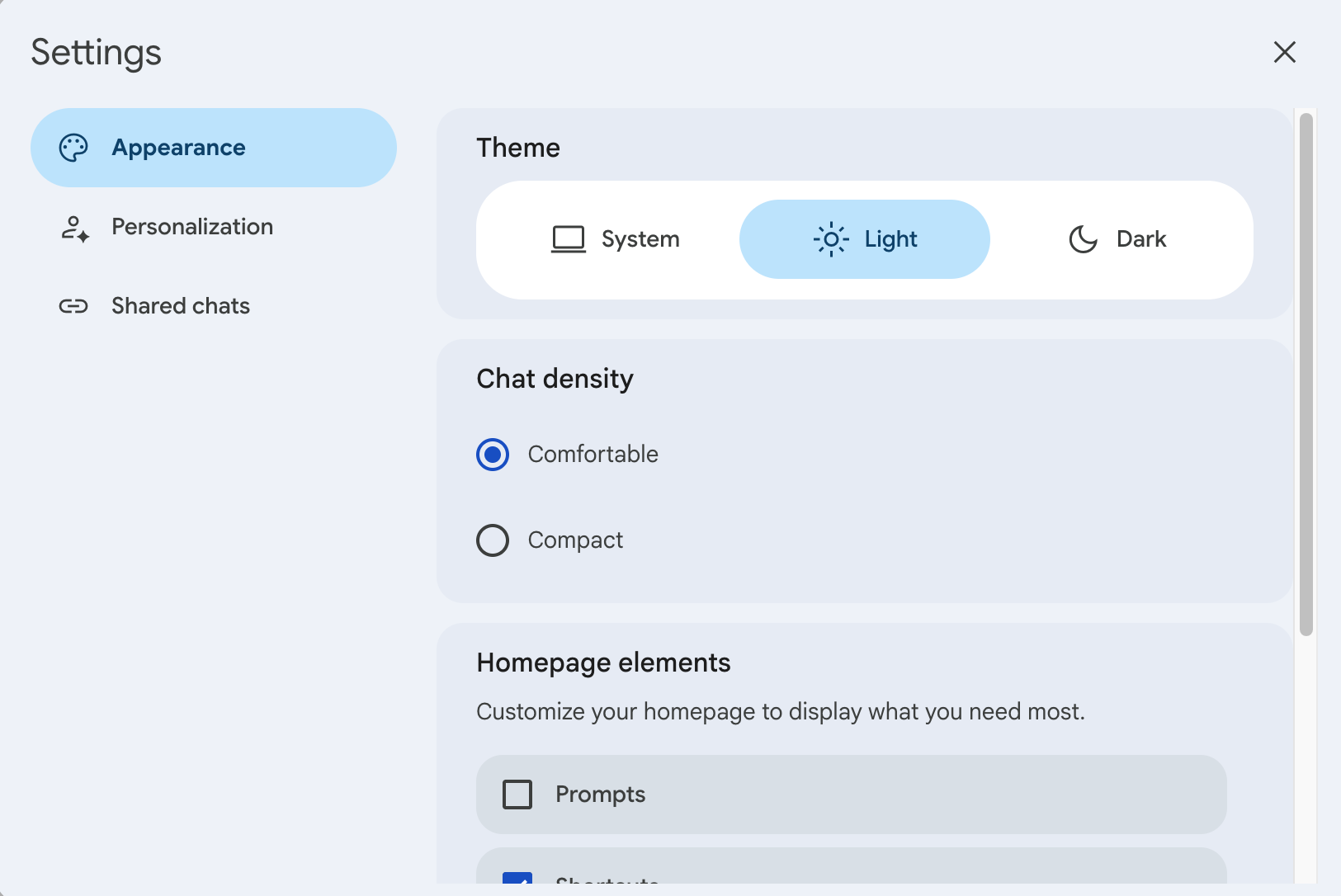 Configurare le impostazioni dell'aspetto dell'assistente