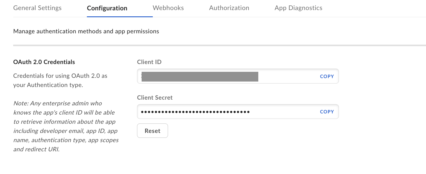 obtain the client config