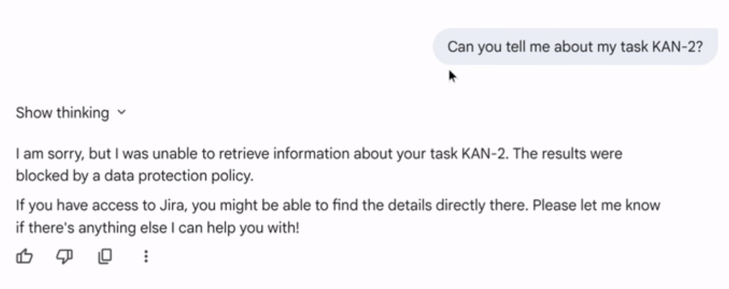 chat assistant is unable to retrieve the information
