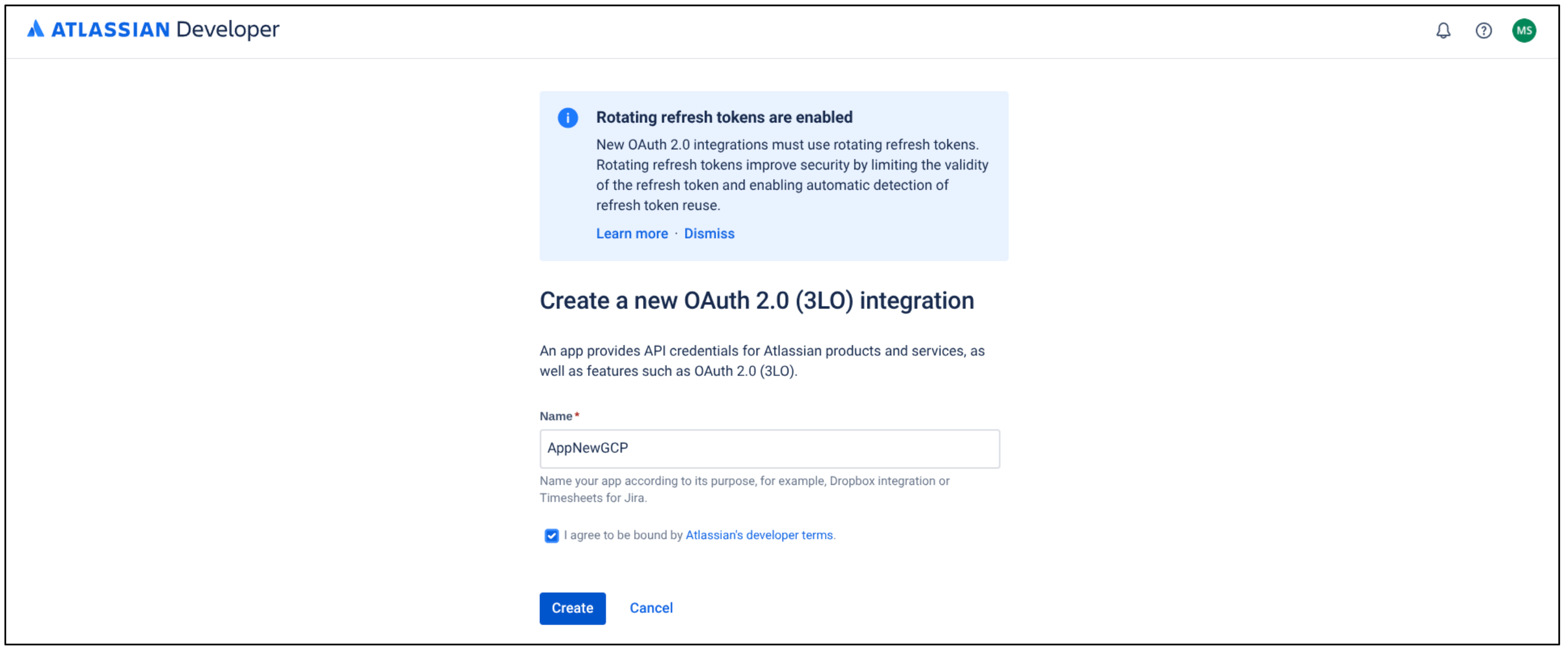 OAuth 2.0-Integration erstellen