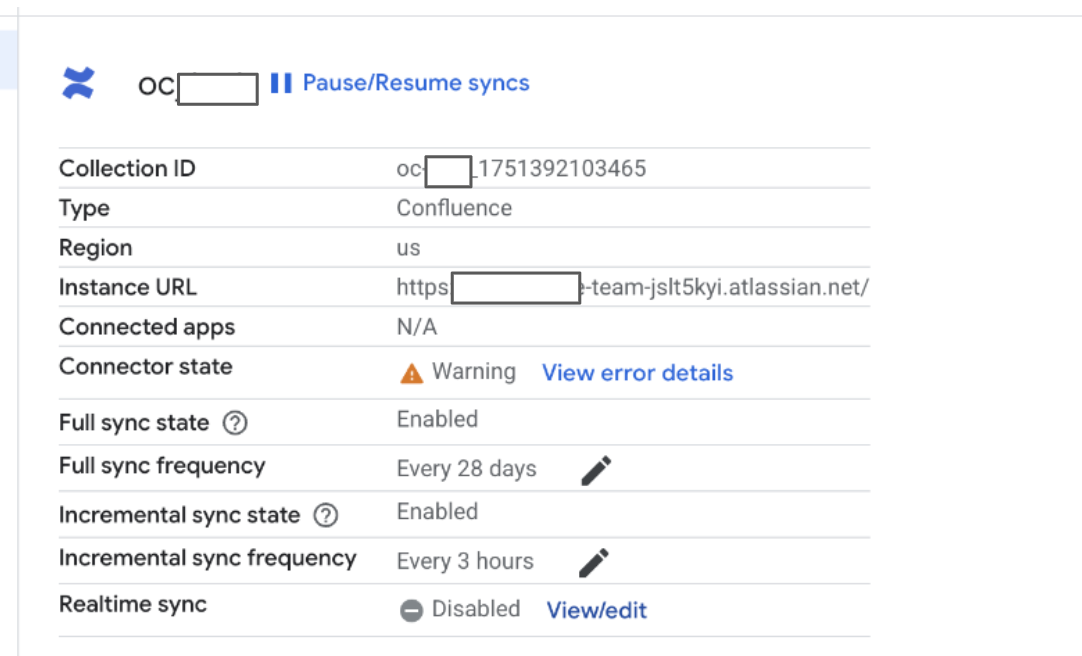 Gemini Enterprise Confluence Realtime sync