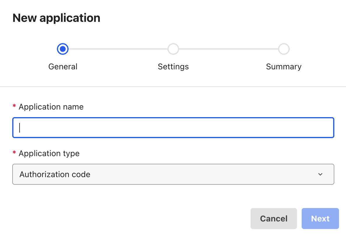 Create a new LumApps application