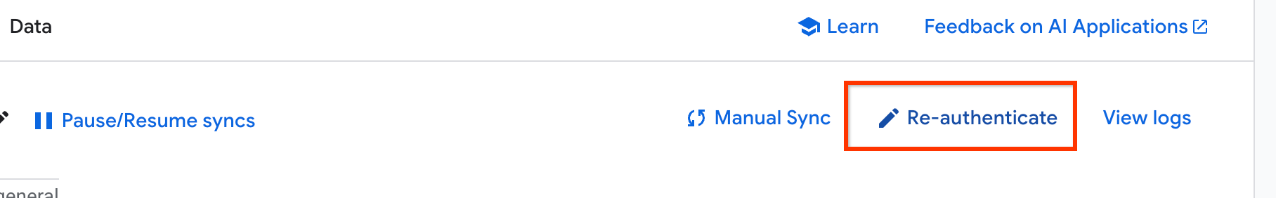Cliquez sur le bouton &quot;Se réauthentifier&quot;.