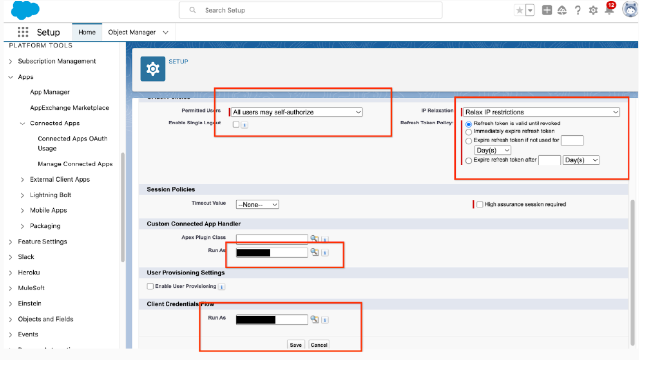Configurer l&#39;application connectée et ajouter le flux d&#39;identifiants client