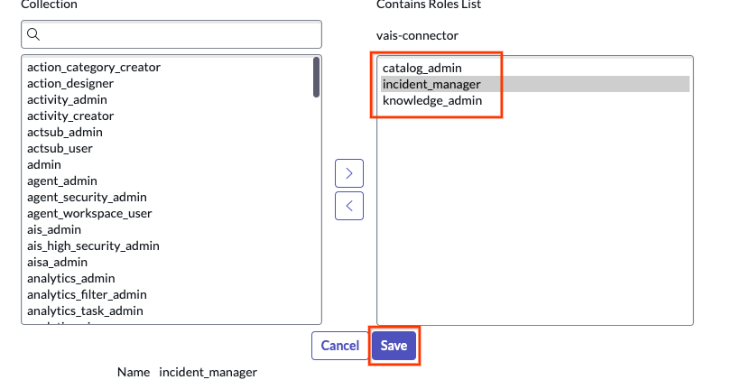 Add roles and click Save