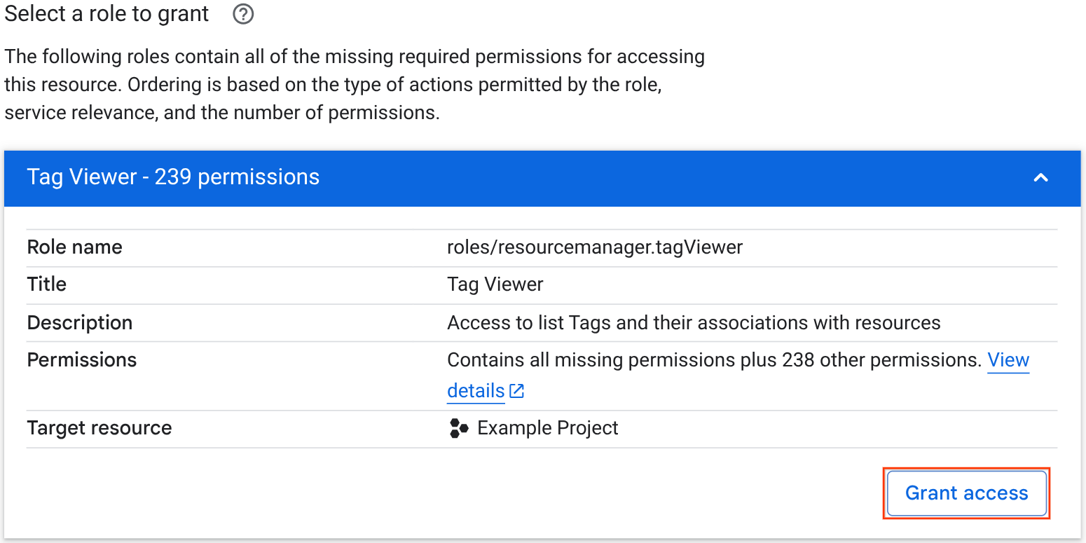Request missing permissions | Identity and Access Management (IAM ...