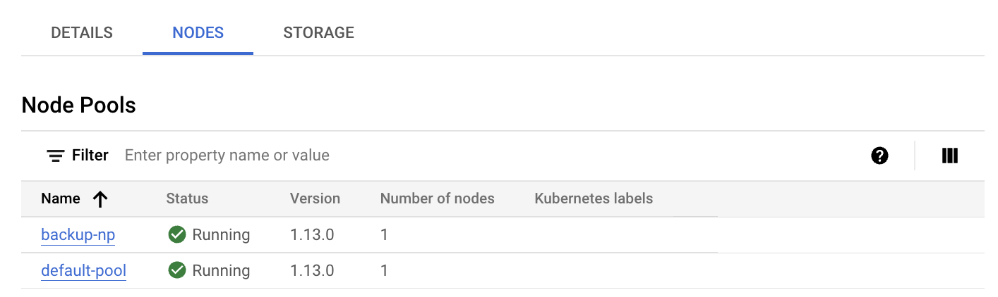 Lista de nós de captura de ecrã