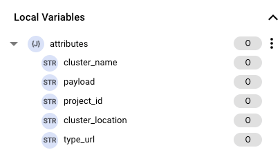 Application Integration のローカル変数 Application Integration のローカル変数