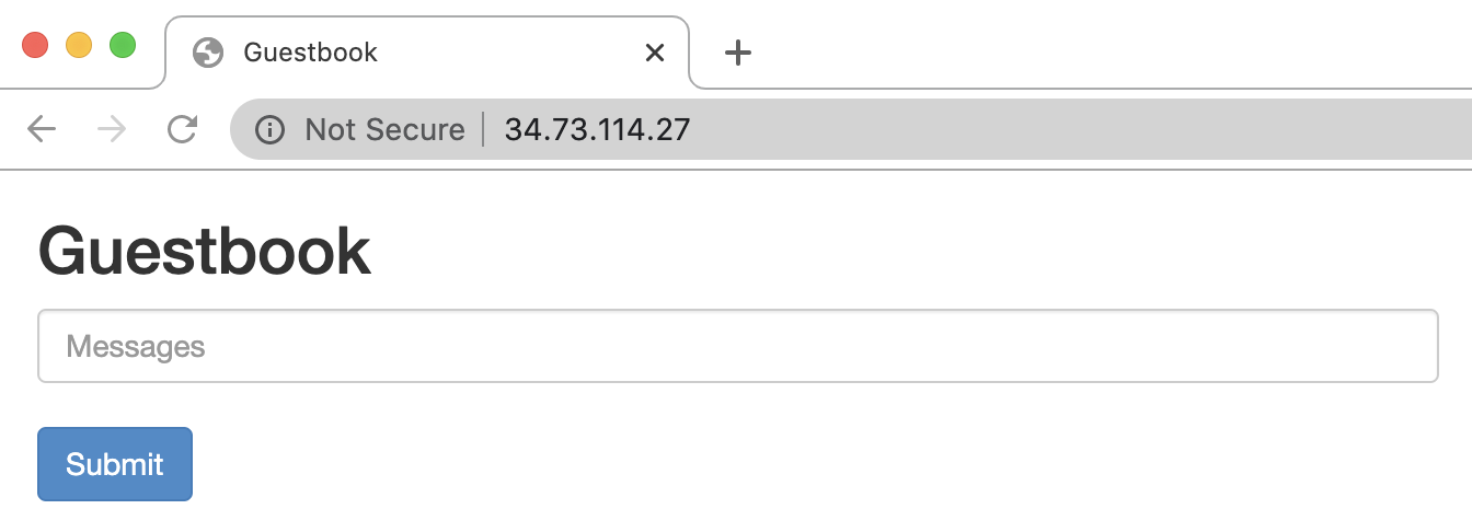 在 GKE 上运行的 Web 应用