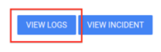 Display of the view logs button on a notification.