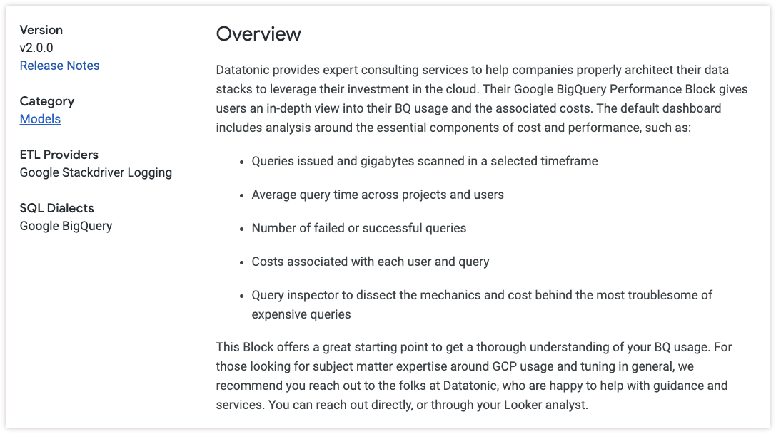 Um exemplo de ficha do Marketplace.