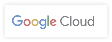 O logótipo do Google Cloud definido com uma largura de 50%.