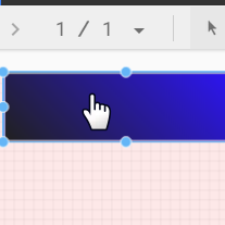 報表上的彩色矩形橫幅標題。