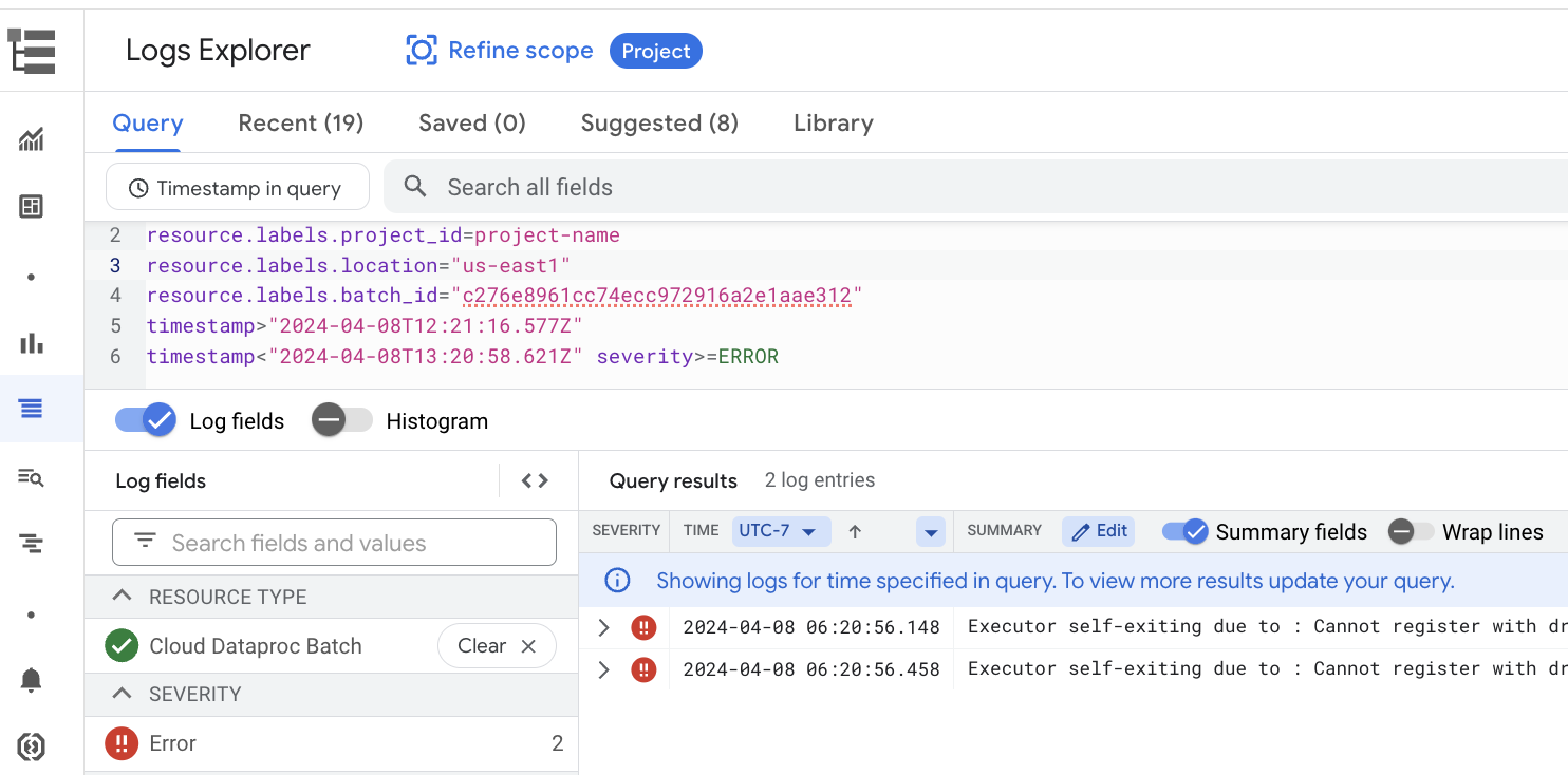 Batch-Log-Explorer