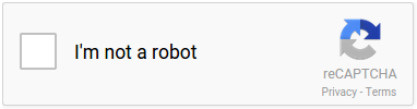 reCAPTCHA-Widget oder ‑Logo im hellen Design