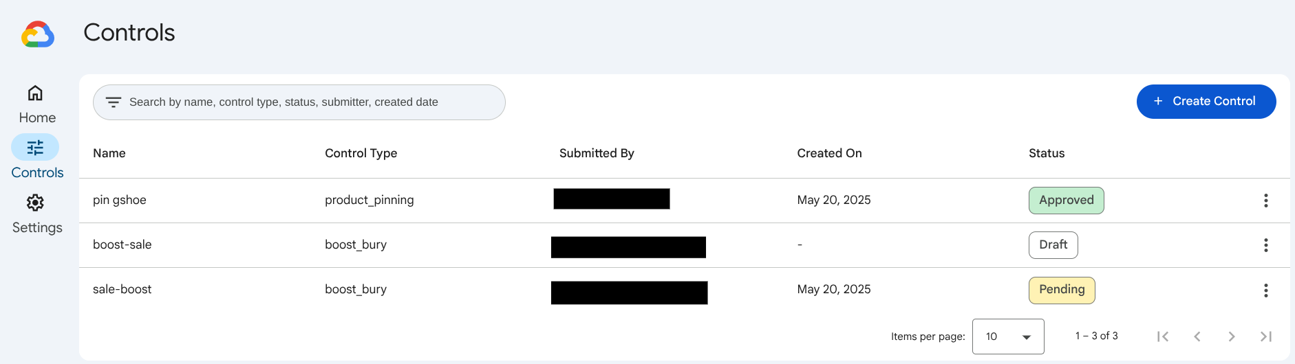 Las fases de control de merchandising.