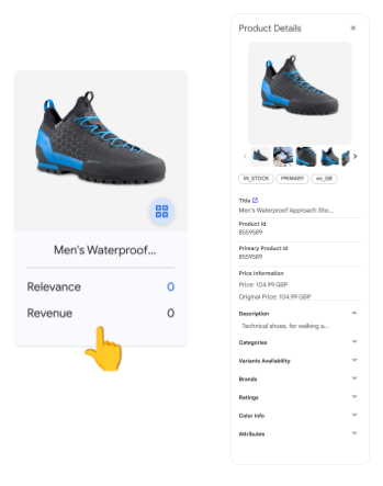 Os detalhes do produto esclarecem a relevância para a consulta.