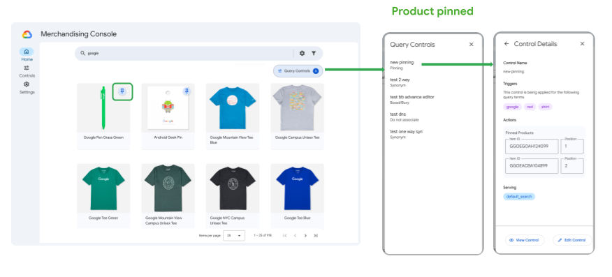 コントロールが適用された場合の動作をプレビューする