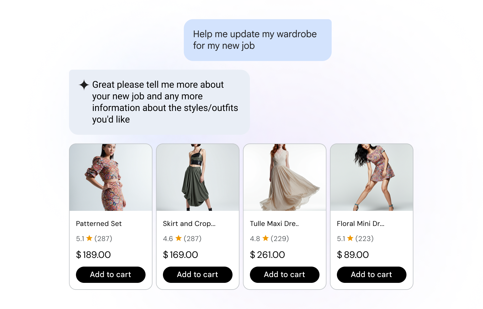 Interaksi chat agen conversational commerce