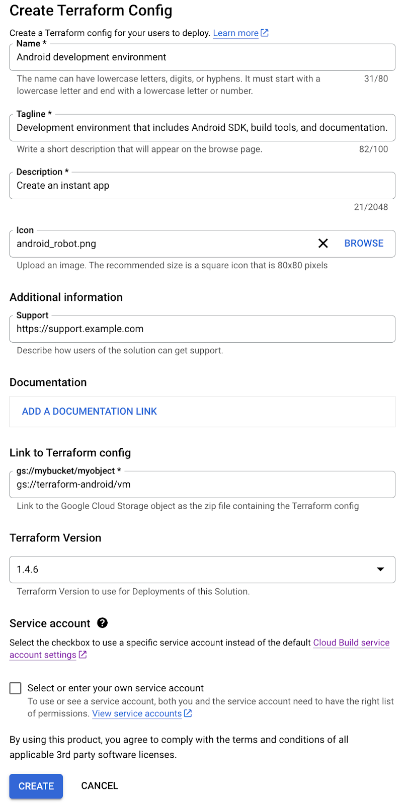 Terraform 構成を作成する