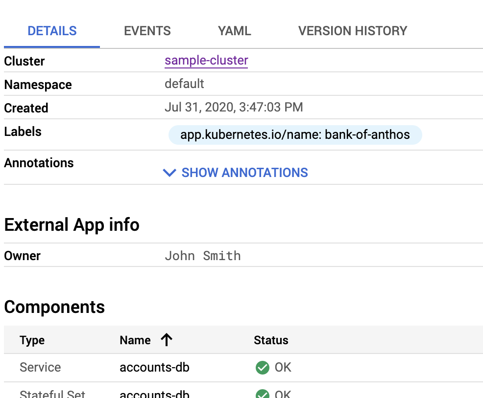 John Smith 被列为所有者。