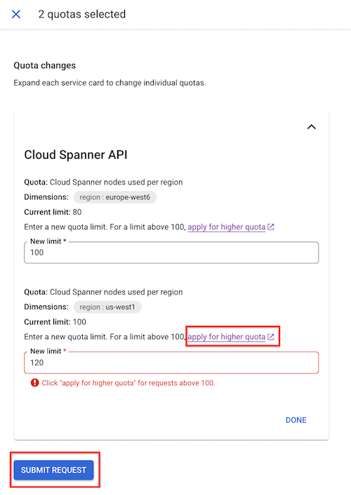 Captura de ecrã da janela de criação de instâncias